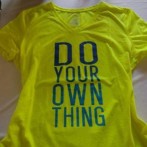 'Do Your Own Thing' Neon Green Graphic T-Shirt